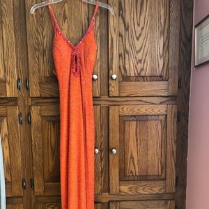 Orange Sequin Dress